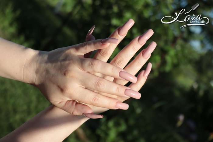 Summer photo shoot of a new body manicure on my long nails