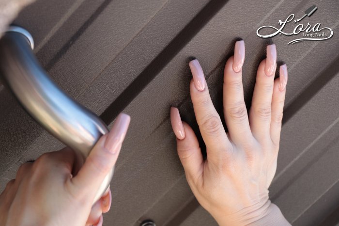 Summer photo shoot of a new body manicure on my long nails