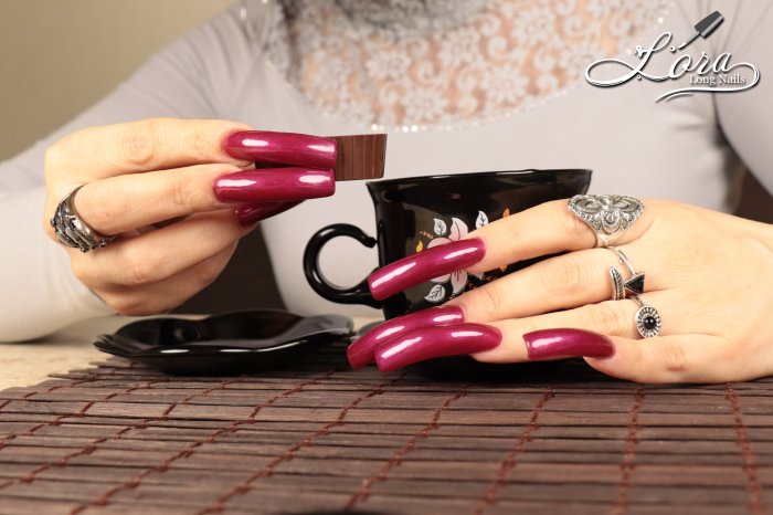 Photosession ❤️ Valentine's - Long Nails & Tea with chocolates