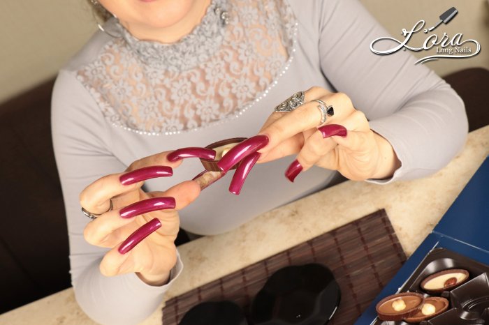 Photosession ❤️ Valentine's - Long Nails & Tea with chocolates