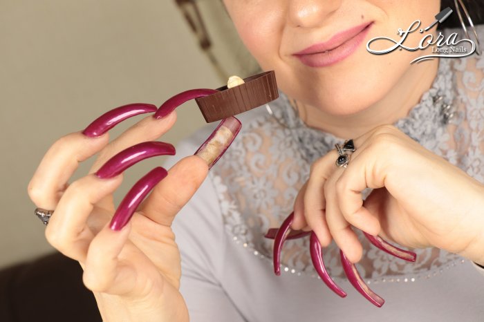 Photosession ❤️ Valentine's - Long Nails & Tea with chocolates