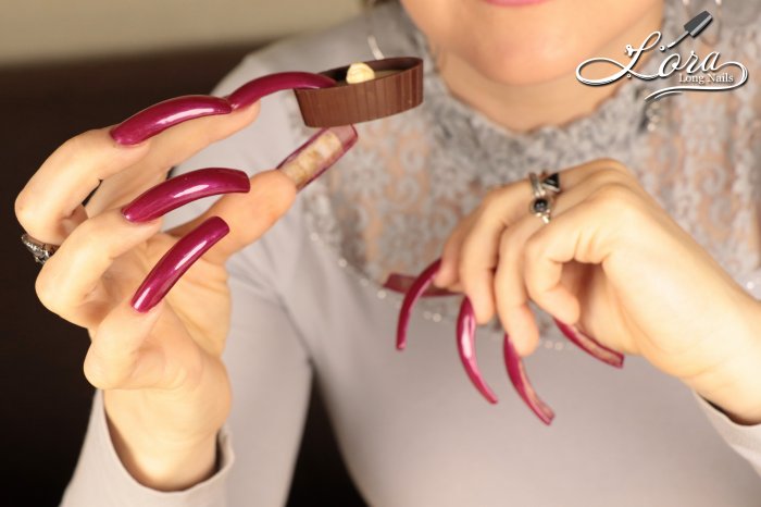 Photosession ❤️ Valentine's - Long Nails & Tea with chocolates