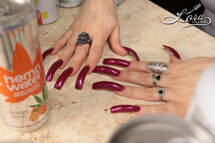 Photoshoot 🔊 ASMR Crusher Iron CAN 😋 LONG NAILS