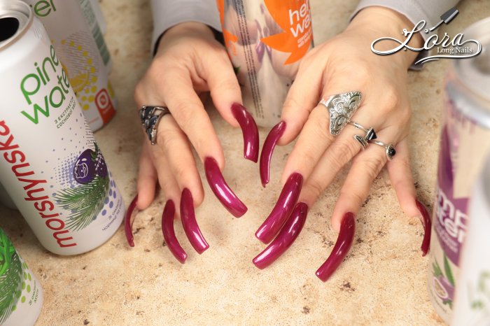 Photoshoot 🔊 ASMR Crusher Iron CAN 😋 LONG NAILS