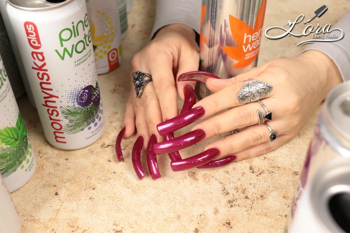 Photoshoot 🔊 ASMR Crusher Iron CAN 😋 LONG NAILS