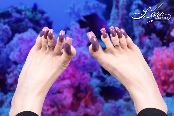 Photoshoot "Underwater travel 🐚 Long Toenails"