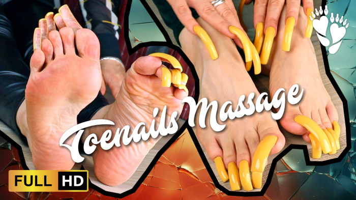 ASMR toenails massage (care, tapping, scratching) - Lora Long Nails