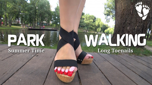 PARK WALKING 🌳 Long Toenails