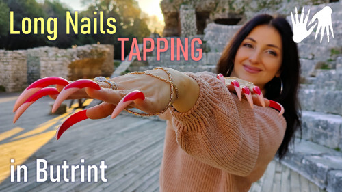 Long Nails ASMR tapping (public place)