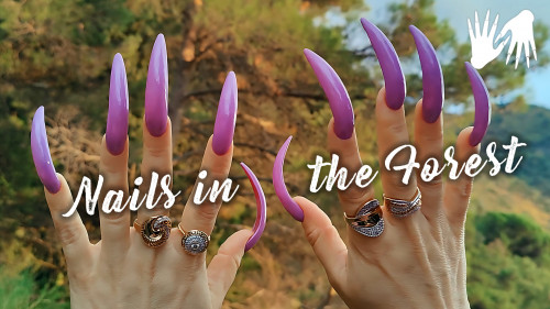 ASMR 🐦 Long Nails in the Forest