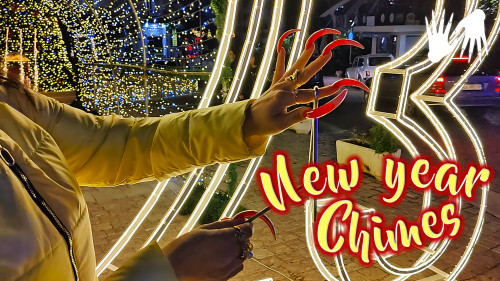 New Year's chimes 🔔 Long Holiday Nails