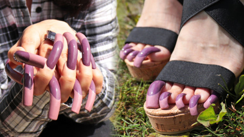 Long Toenails & Long Nails - Lake, Summer