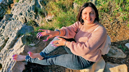 Photosession: Adriatic Sea 🇲🇪 Long Nails & Toenails