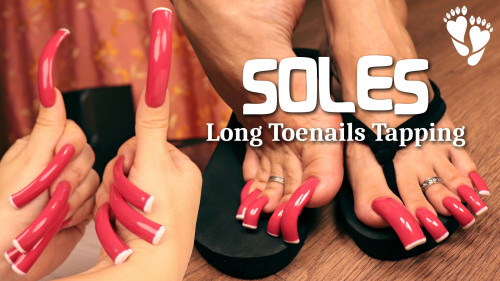 CLOSE-UP Long Toe Nails ❤️ TAPPING ASMR