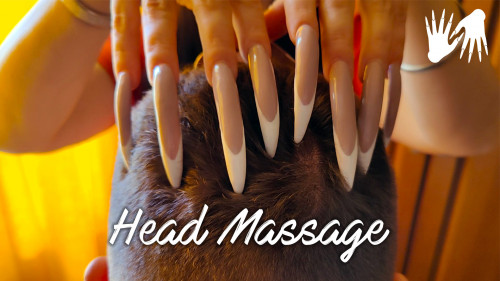 VERY LONG NAILS ⭐ Head MASSAGE