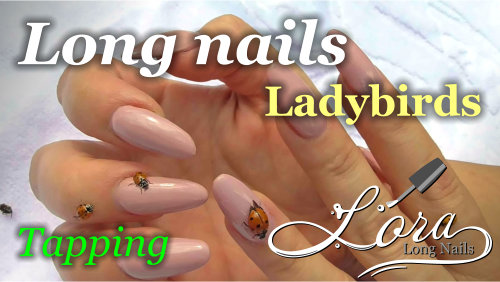 Long nails and ladybirds (tapping, music)