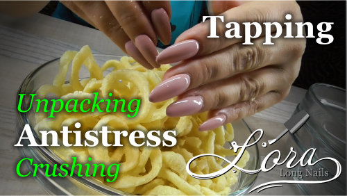 ASMR Unpacking cornflacks | Tapping with long nails