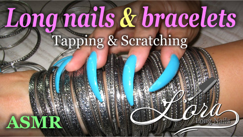 ASMR Long nails and bracelets | Scratching, tapping, no talking