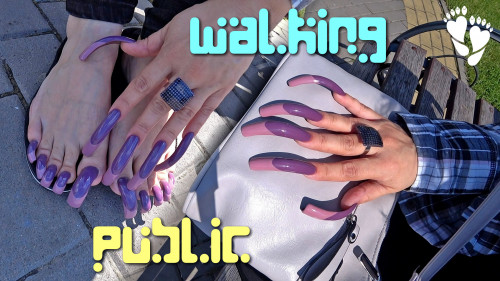 LONG Nails walKING 🚶‍♀️ PUBlic