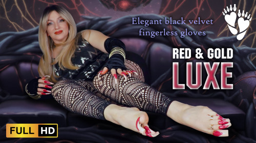 Long Red French Nails & Jewelry ASMR ✨ Extreme Pedicure Reveal ✨ Luxury Aesthetic