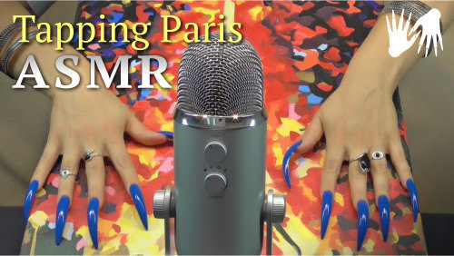 ASMR Tapping Paris (very long nails, scratching)