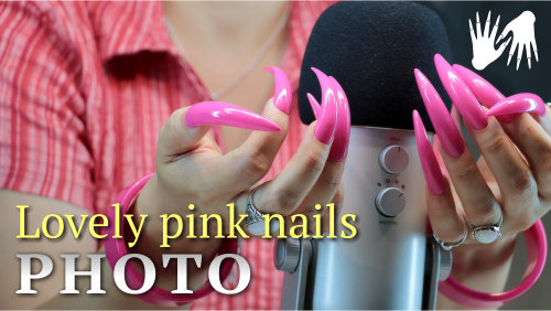 Lovely pink LONG NAILS (photo)