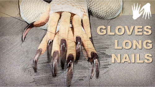 Gloves 💅 Long nails scratching ❤️ No talking | ASMR sleep sounds