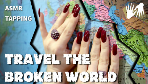 Travel the world 🗺️ Tapping with my red nails