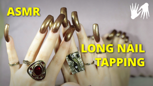 💅 ASMR NAIL TAPPING 💍 rings long nails