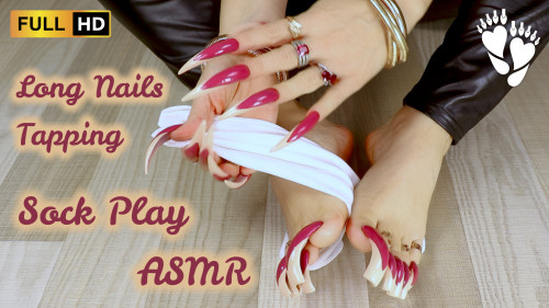 💅 Long Nails Tapping & Sock Play ASMR