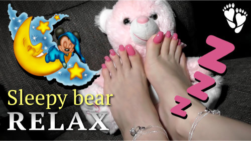 Sleepy bear 🐻 ASMR relaxing - LONG NAILS