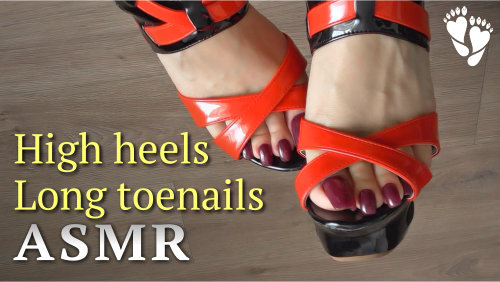 👠 High Heels 👣 LONG TOENAILS - ASMR