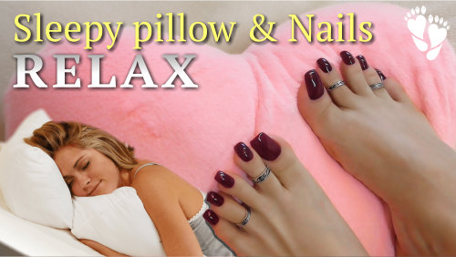 Pink pillow ❤️ Sleepy ASMR ?  Long nails