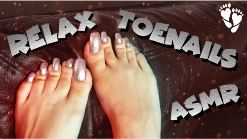 🏝️ Relaxing ASMR 👣 LORA's Silver TOEnails