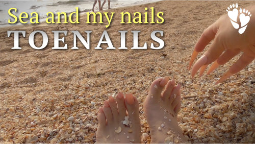 LONG NAILS ASMR - shells & beach