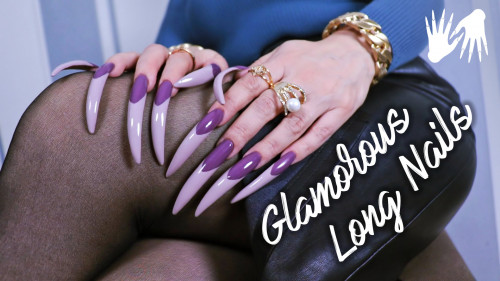 Glamorous Long Nails ⭐⭐ French Nail Design