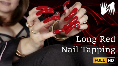 Long Red Fingernails Tapping