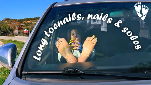 Soles, nails, car and sea