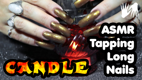 Magic Fire ASMR 🔥 TAPPING - SCRATCHING Long Nails