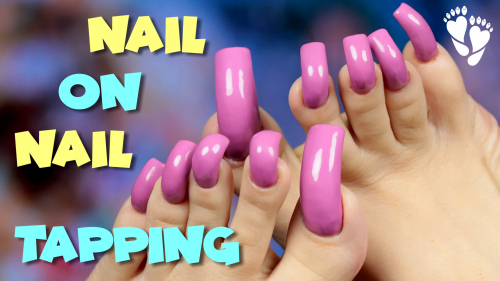 Sleep time!!! 🌙 Nail on Nail tapping 💕 Glamour pink long nails