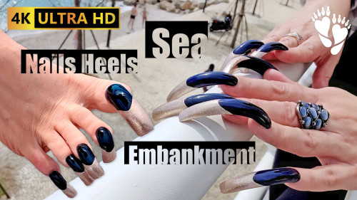 Nails, Heels, Embankment, Sea