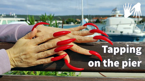 LONG NAILS ⛵ ASMR TAPPING on the PIER