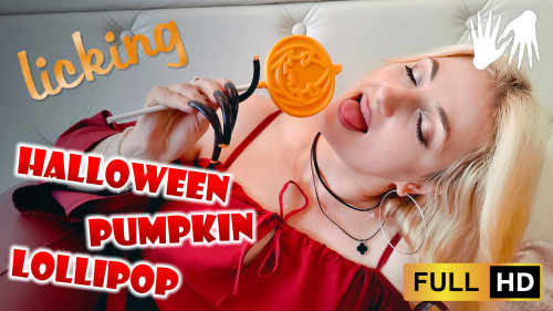 🎃 Halloween pumpkin Lollipop 🍭 LICKING
